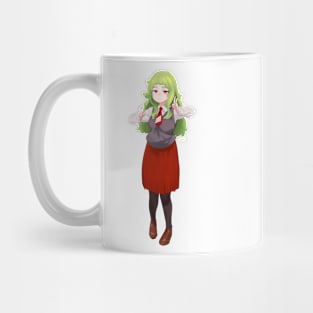 Green Hair Girl Mug